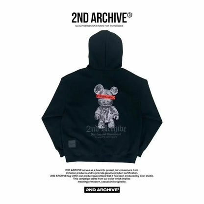 韓國直送🇰🇷 2ND ARCHIVE Captured Bear Hoodies - HLY &amp; CHOCCICO
