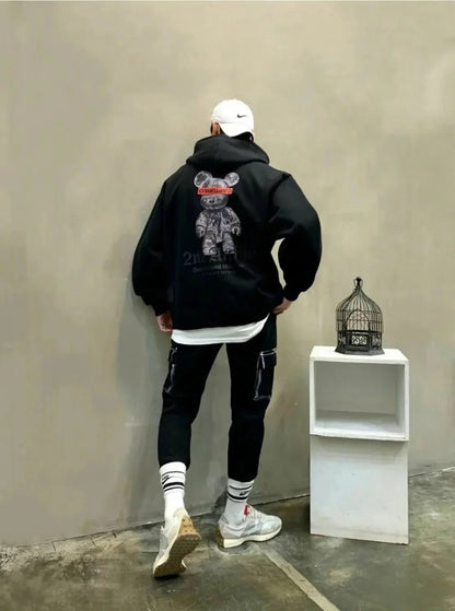 韓國直送🇰🇷 2ND ARCHIVE Captured Bear Hoodies - HLY &amp; CHOCCICO
