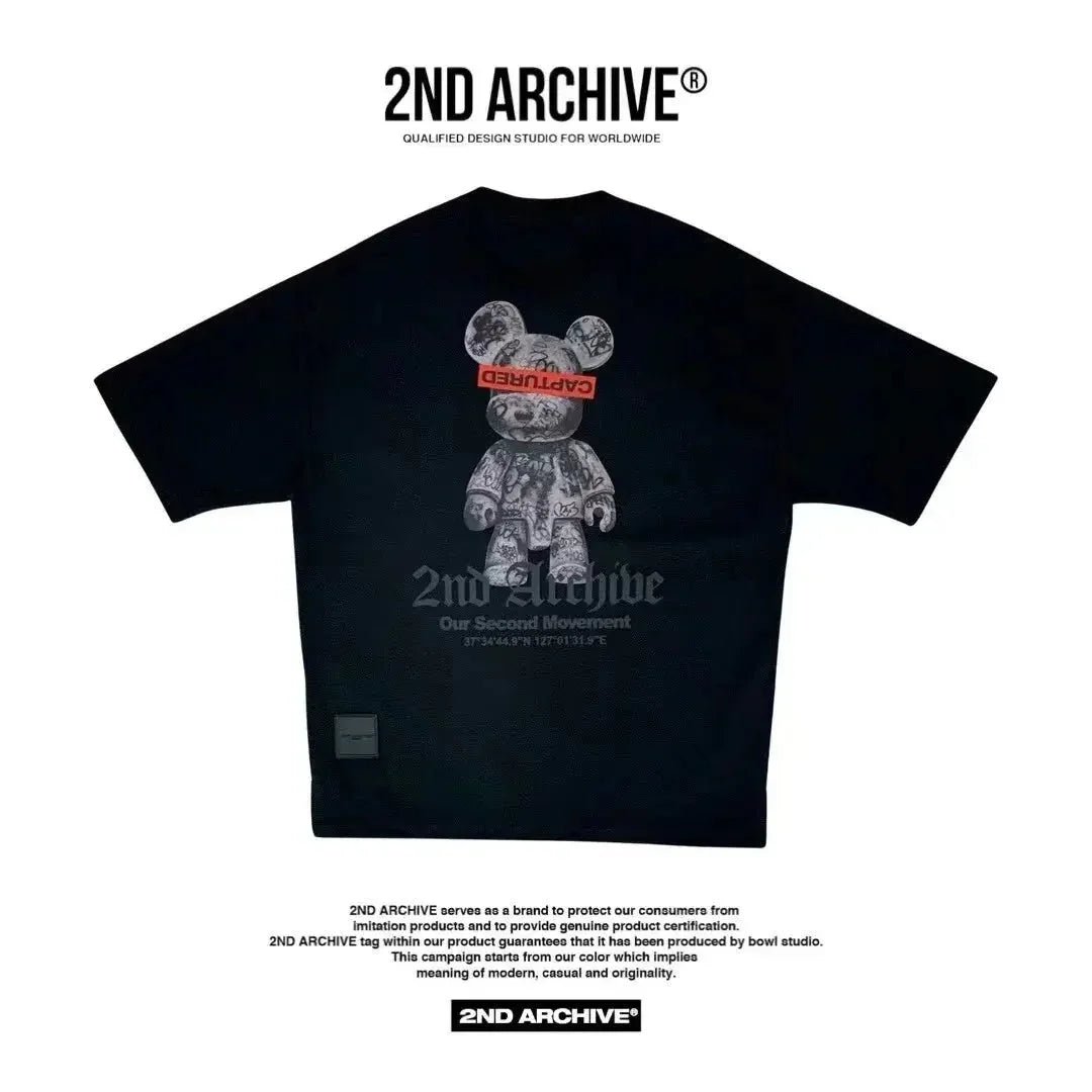韓國直送🇰🇷 2ND ARCHIVE Captured Bear T-shirt - 3 Color - HLY &amp; CHOCCICO