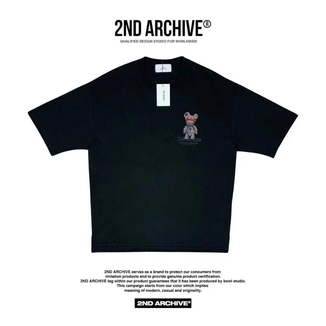 韓國直送🇰🇷 2ND ARCHIVE Captured Bear T-shirt - 3 Color HLY & CHOCCICO