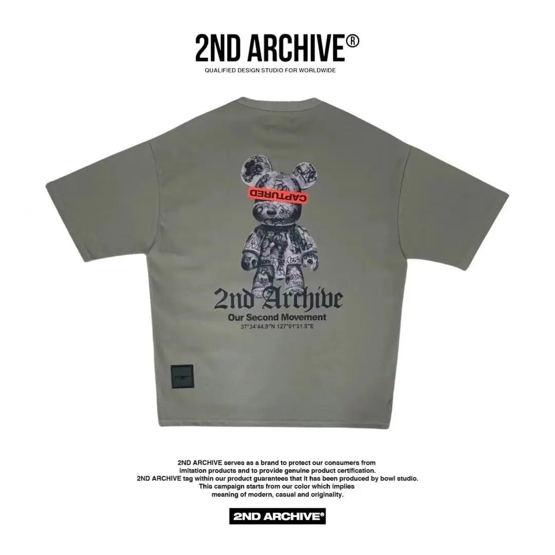 韓國直送🇰🇷 2ND ARCHIVE Captured Bear T-shirt - 3 Color HLY & CHOCCICO