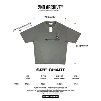 韓國直送🇰🇷 2ND ARCHIVE Captured Bear T-shirt - 3 Color - HLY &amp; CHOCCICO