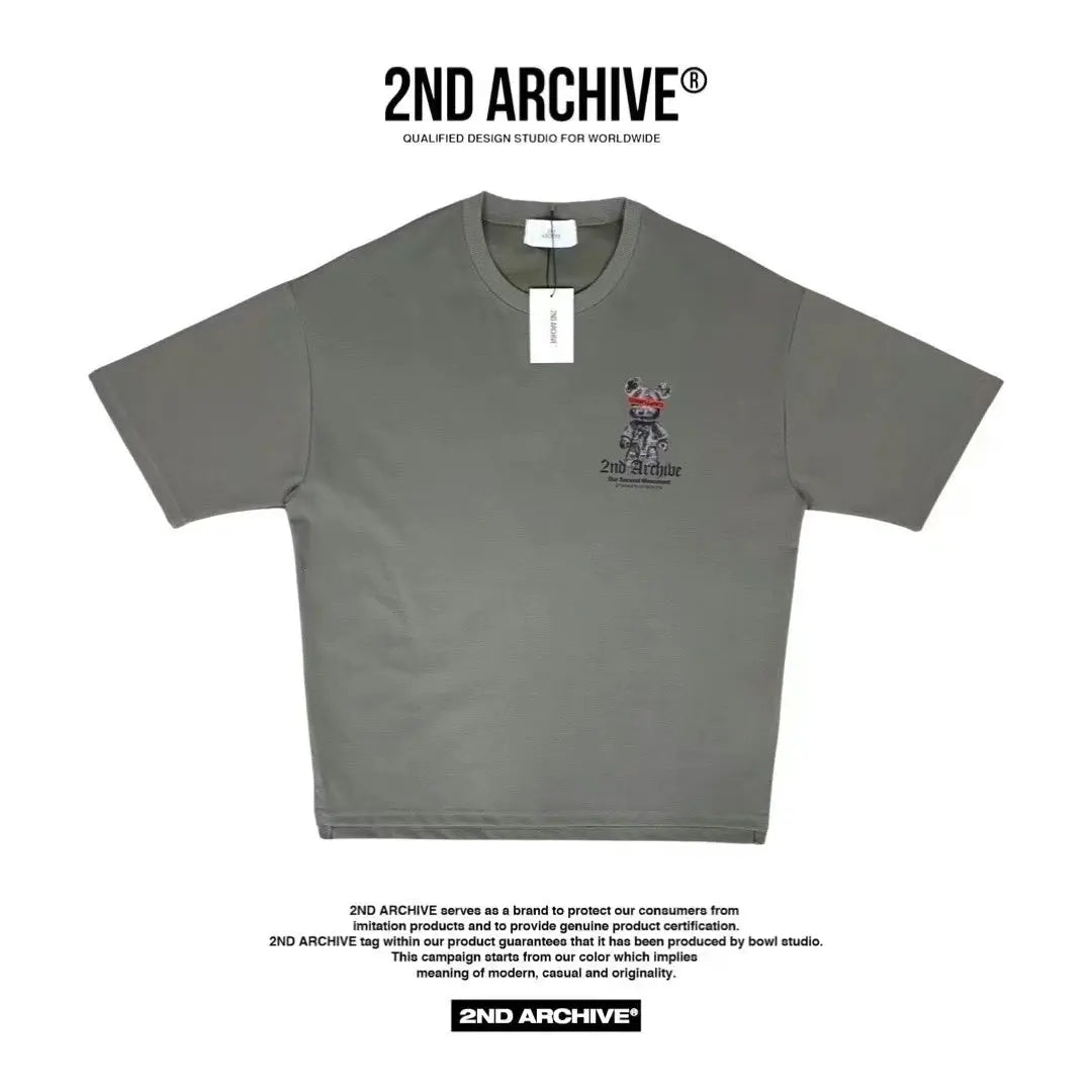 韓國直送🇰🇷 2ND ARCHIVE Captured Bear T-shirt - 3 Color HLY & CHOCCICO