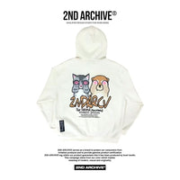韓國直送🇰🇷 2ND ARCHIVE Cat Shiba Crayon Hoodie - HLY & CHOCCICO