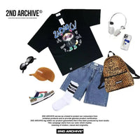 🇰🇷韓國直送🇰🇷 2ND ARCHIVE Cat wearing heart glasses T-shirt - 3 Color - HLY & CHOCCICO