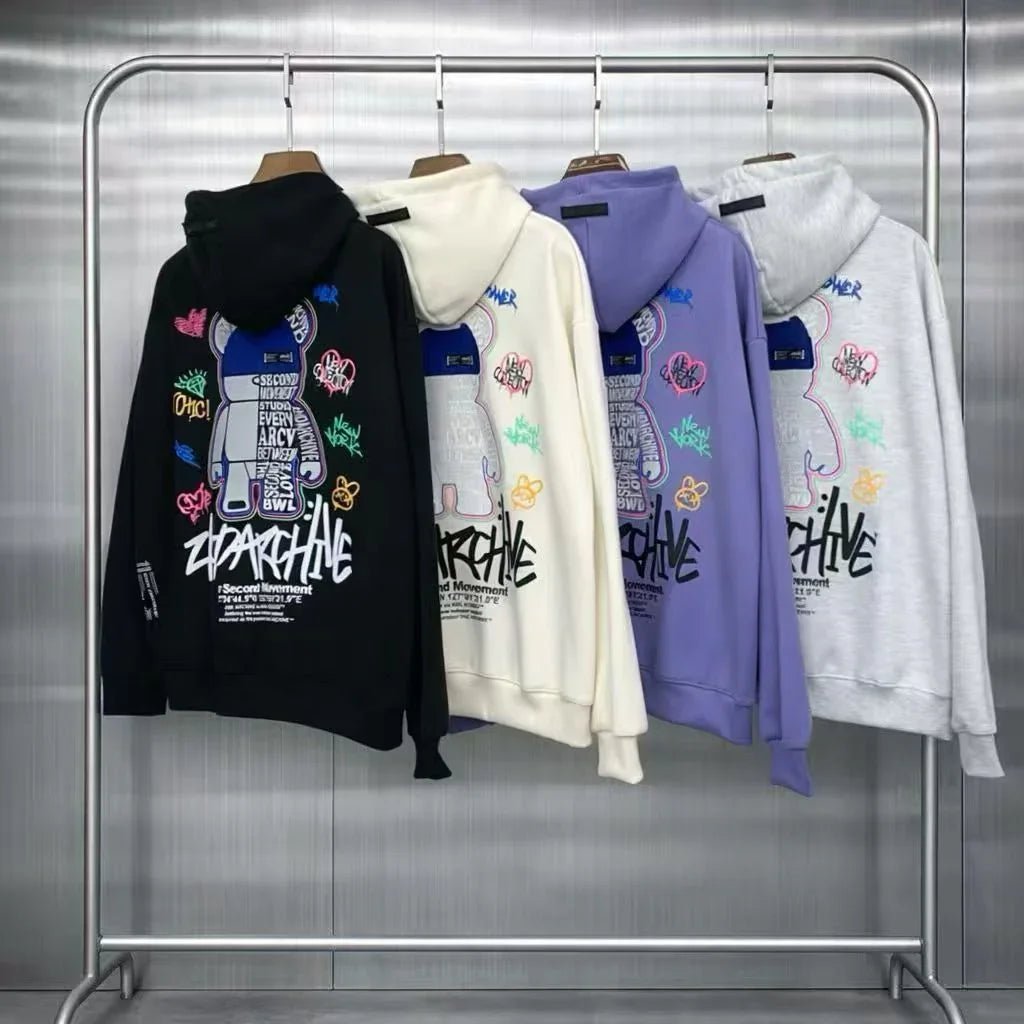 🇰🇷韓國直送🇰🇷 2nd ARCHIVE Colorful Bear Hoodie - HLY &amp; CHOCCICO