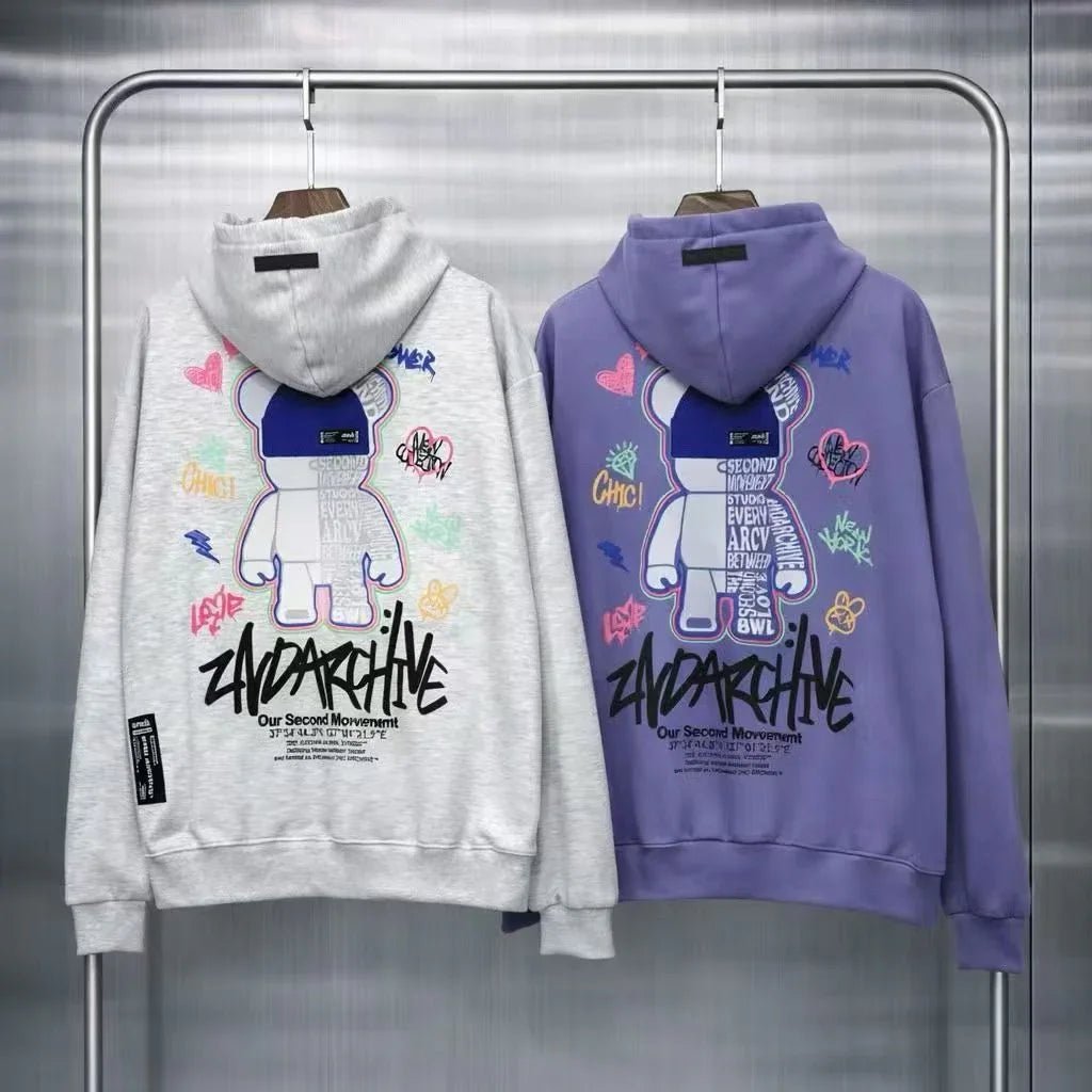 🇰🇷韓國直送🇰🇷 2nd ARCHIVE Colorful Bear Hoodie - HLY &amp; CHOCCICO