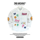 韓國直送 2ND ARCHIVE Crayon Beanie Cat Shirt - HLY & CHOCCICO