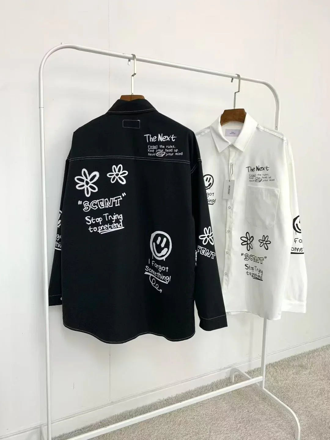 韓國直送2nd ARCHIVE Crayons Lettering Shirt - HLY &amp; CHOCCICO