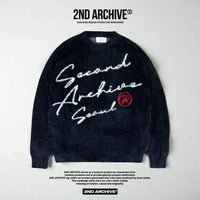韓國直送2nd ARCHIVE Cursive Logo Angora Knit - HLY & CHOCCICO