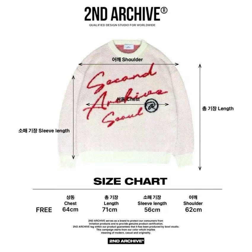 韓國直送2nd ARCHIVE Cursive Logo Angora Knit - HLY &amp; CHOCCICO