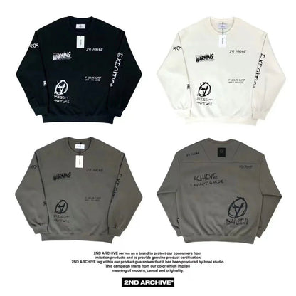 韓國直送🇰🇷 2ND ARCHIVE Danger Sweatshirt - HLY &amp; CHOCCICO