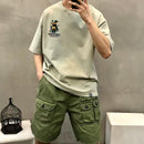 韓國直送 2ND ARCHIVE Dinosaur Terry Bear Graffiti T-shirt - HLY & CHOCCICO
