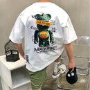 韓國直送 2ND ARCHIVE Dinosaur Terry Bear Graffiti T-shirt - HLY & CHOCCICO