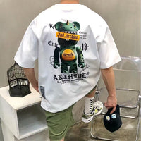 韓國直送 2ND ARCHIVE Dinosaur Terry Bear Graffiti T-shirt - HLY & CHOCCICO