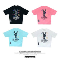 韓國直送🇰🇷 2ND ARCHIVE Doodle Rabbit Scotch T-shirt -4 Color HLY & CHOCCICO