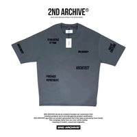 韓國直送🇰🇷 2ND ARCHIVE Embroidered Letters T-shirt - HLY & CHOCCICO