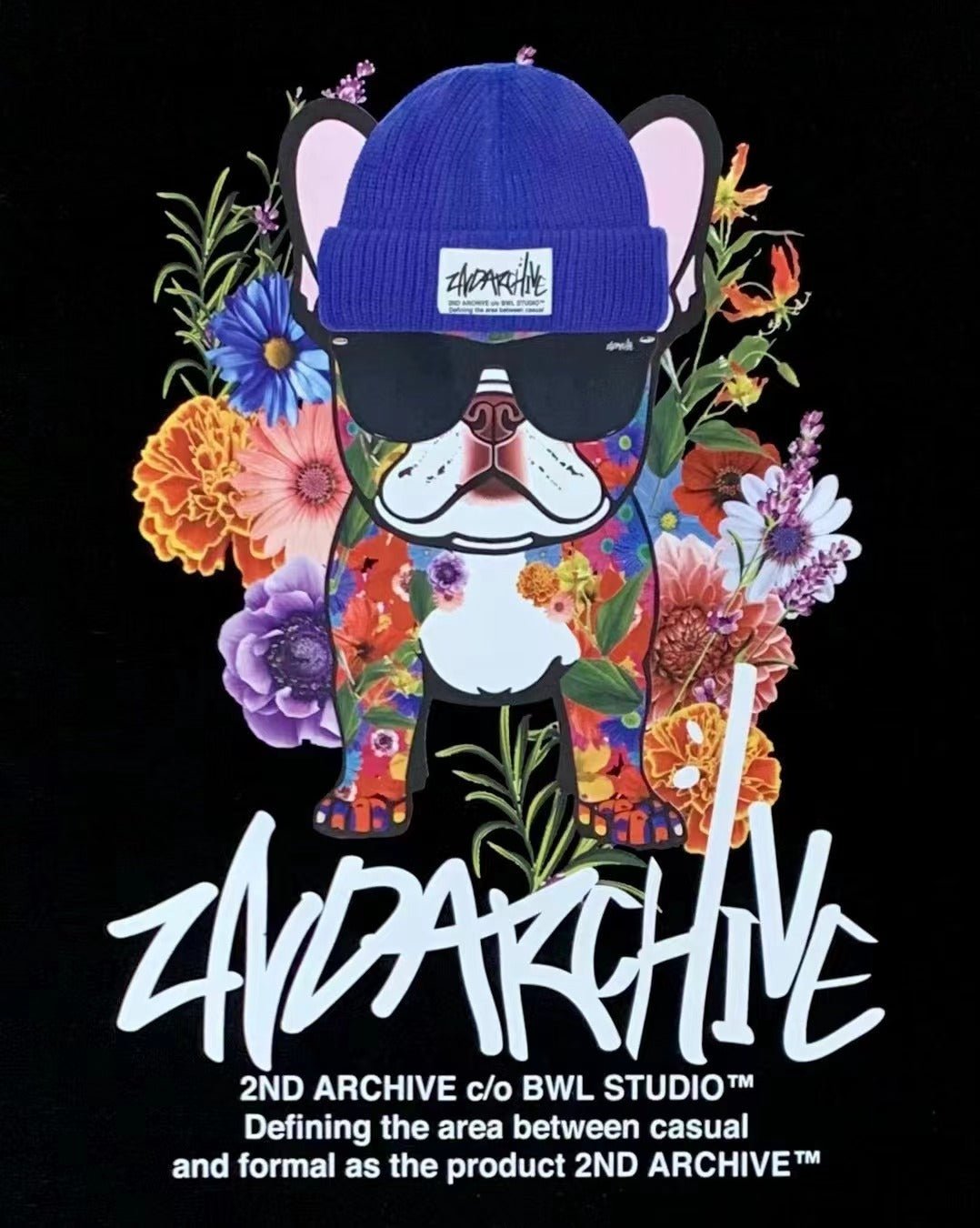 韓國直送🇰🇷 2ND ARCHIVE Flower Garden dog Tee- 4 Color HLY & CHOCCICO