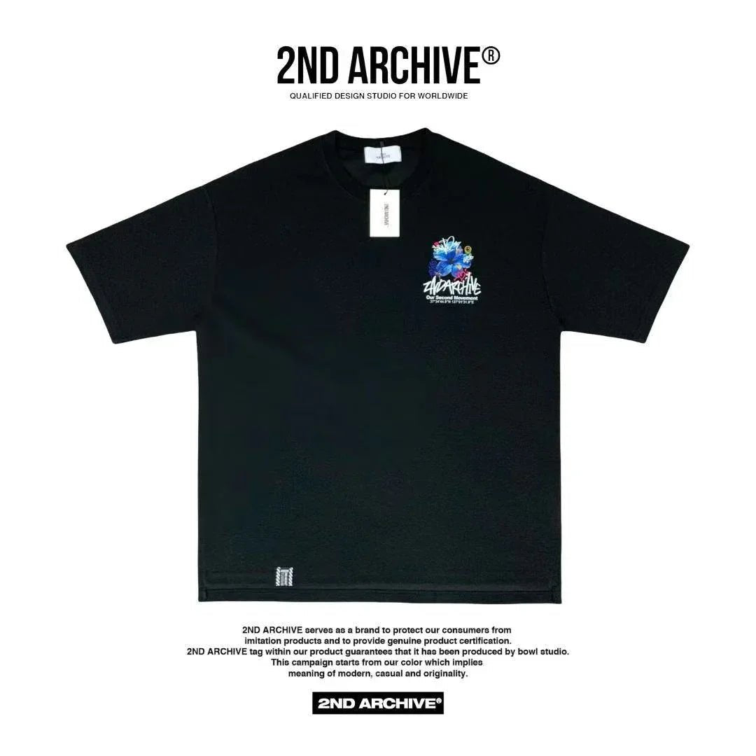 韓國直送🇰🇷 2ND ARCHIVE Flower Print Tee - HLY &amp; CHOCCICO