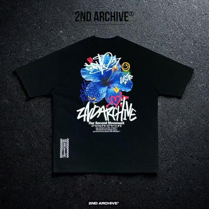 韓國直送🇰🇷 2ND ARCHIVE Flower Print Tee - HLY &amp; CHOCCICO