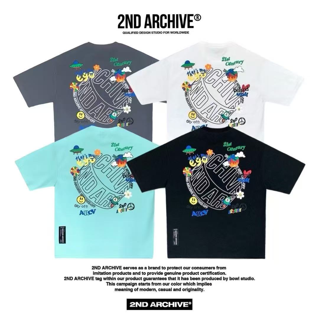 韓國直送🇰🇷 2ND ARCHIVE Foam Circle logo Tee- 4 Color