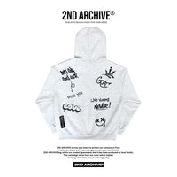 韓國直送🇰🇷 2ND ARCHIVE Full Plate Graffiti Hoodie HLY & CHOCCICO