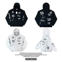 韓國直送🇰🇷 2ND ARCHIVE Full Plate Graffiti Hoodie HLY & CHOCCICO