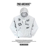 韓國直送🇰🇷 2ND ARCHIVE Full Plate Graffiti Hoodie HLY & CHOCCICO