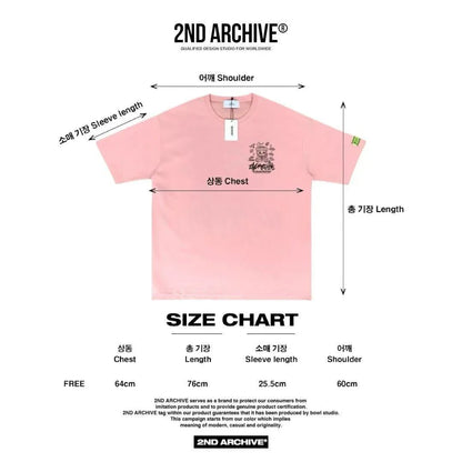 🇰🇷韓國直送🇰🇷 2ND ARCHIVE Glow - in - the - Dark Space Bear Half Palty Tee - HLY &amp; CHOCCICO