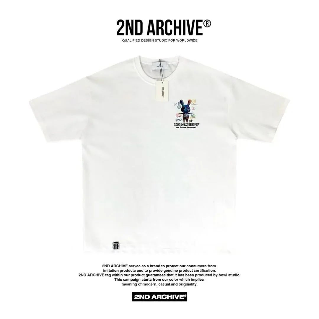 🇰🇷韓國直送🇰🇷 2ND ARCHIVE Graffiti Rabbit Tee - HLY &amp; CHOCCICO