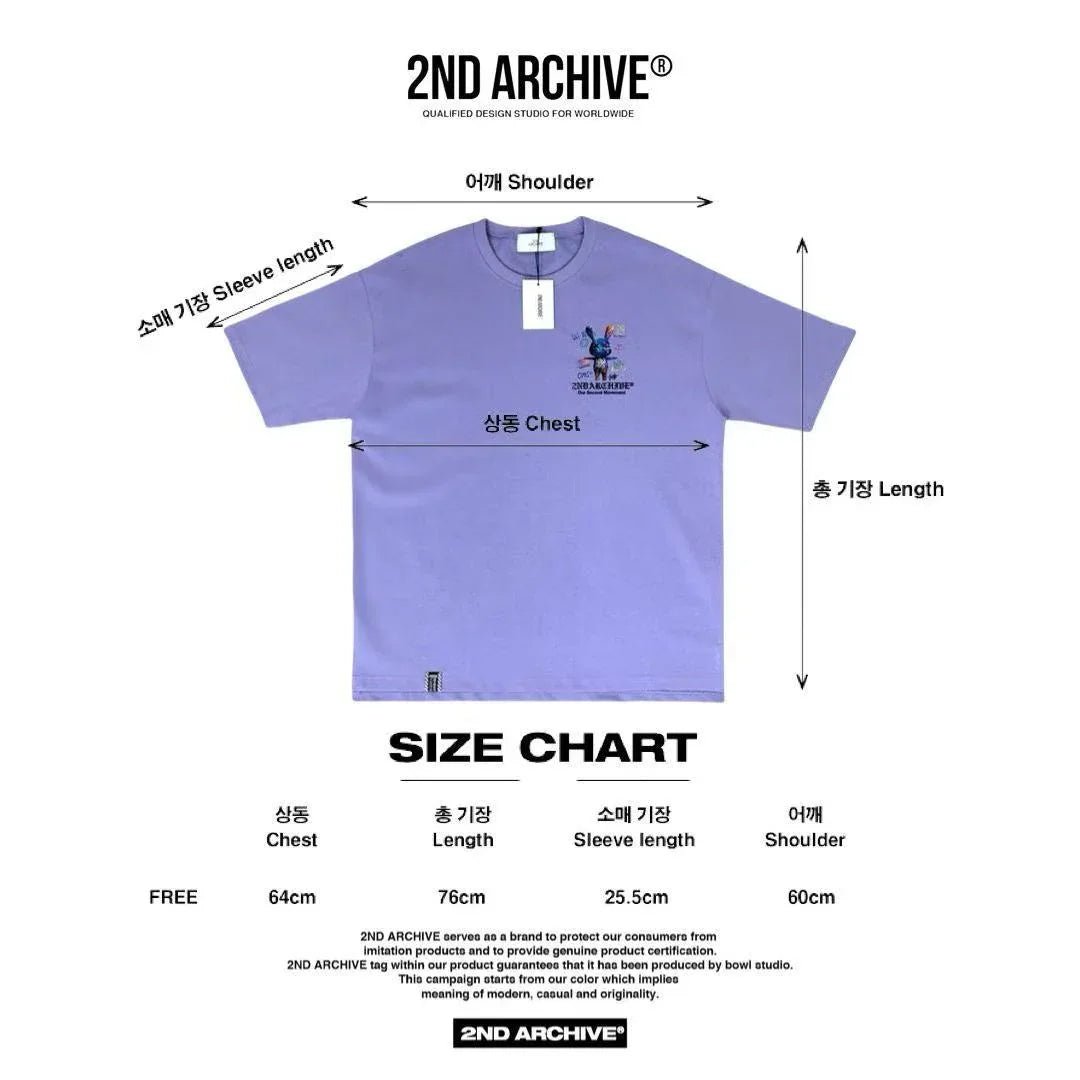 🇰🇷韓國直送🇰🇷 2ND ARCHIVE Graffiti Rabbit Tee - HLY &amp; CHOCCICO