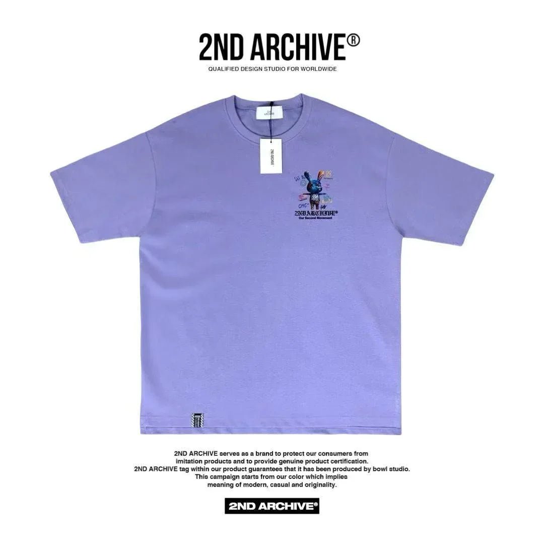 🇰🇷韓國直送🇰🇷 2ND ARCHIVE Graffiti Rabbit Tee - HLY &amp; CHOCCICO