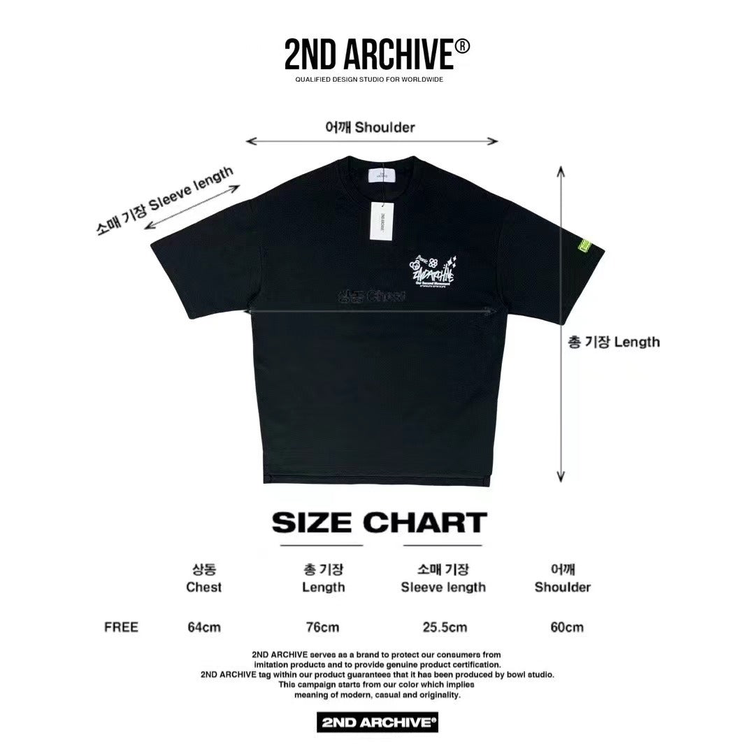 韓國直送🇰🇷 2ND ARCHIVE Graffiti Teddy Tee- 4 Color HLY & CHOCCICO