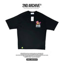 韓國直送🇰🇷 2ND ARCHIVE Half and half bear smile T-shirt -4 Color HLY & CHOCCICO