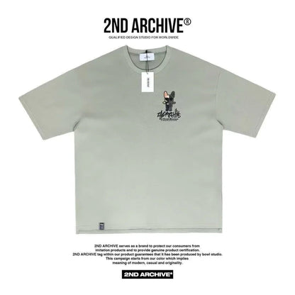 🇰🇷韓國直送🇰🇷 2ND ARCHIVE Half Buldog Scotch Short Tee - HLY &amp; CHOCCICO