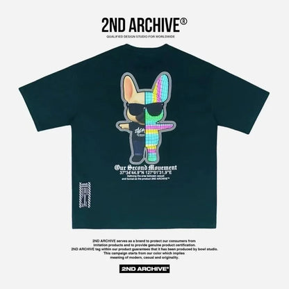 🇰🇷韓國直送🇰🇷 2ND ARCHIVE Half Buldog Scotch Short Tee - HLY &amp; CHOCCICO