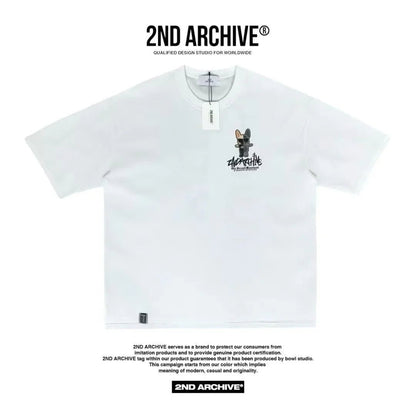 🇰🇷韓國直送🇰🇷 2ND ARCHIVE Half Buldog Scotch Short Tee - HLY &amp; CHOCCICO
