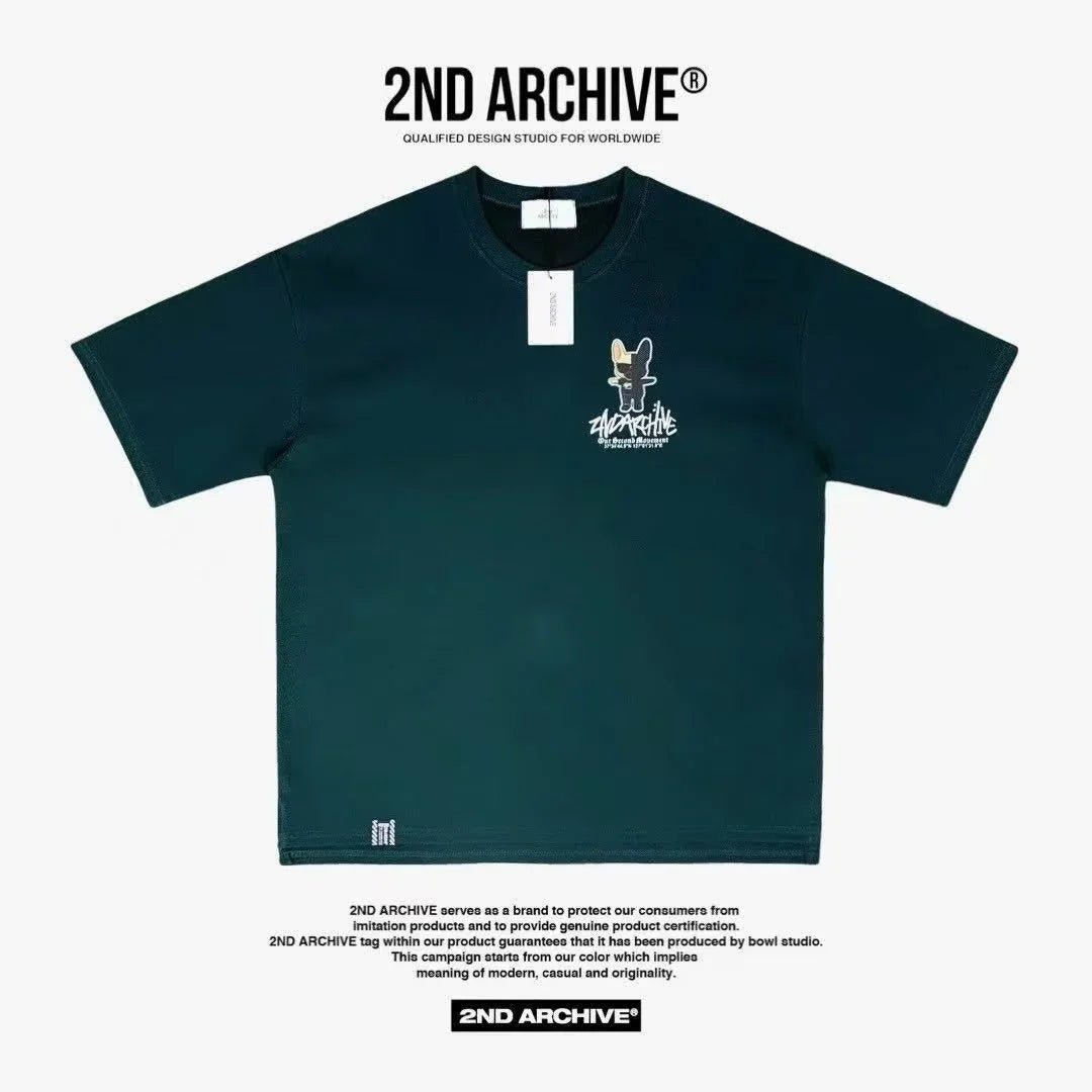 🇰🇷韓國直送🇰🇷 2ND ARCHIVE Half Buldog Scotch Short Tee - HLY &amp; CHOCCICO