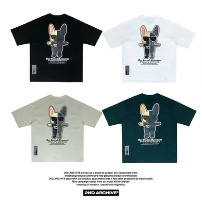 🇰🇷韓國直送🇰🇷 2ND ARCHIVE Half Buldog Scotch Short Tee - HLY &amp; CHOCCICO