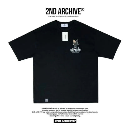 🇰🇷韓國直送🇰🇷 2ND ARCHIVE Half Buldog Scotch Short Tee - HLY &amp; CHOCCICO