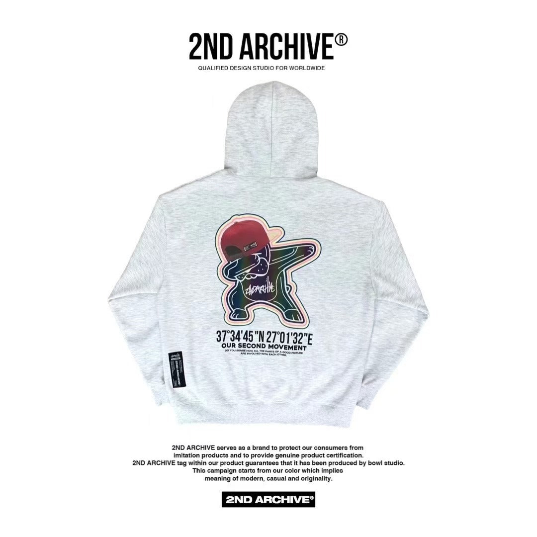 韓國直送🇰🇷 2ND ARCHIVE Hip Pop Dog Hoodie HLY & CHOCCICO