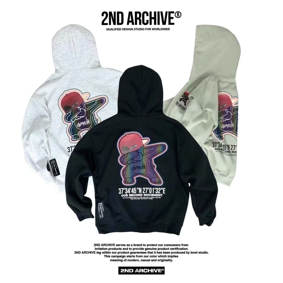 韓國直送🇰🇷 2ND ARCHIVE Hip Pop Dog Hoodie - HLY & CHOCCICO