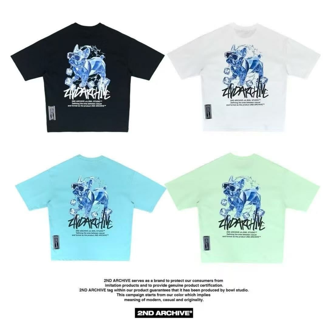 韓國直送 2ND ARCHIVE Ice bulldogr T-shirt - 4 Color - HLY & CHOCCICO