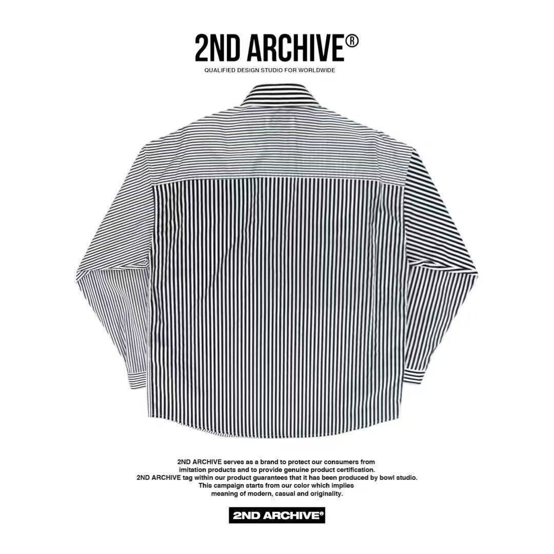 韓國直送 2ND ARCHIVE Label Patch Print Shirt - HLY & CHOCCICO