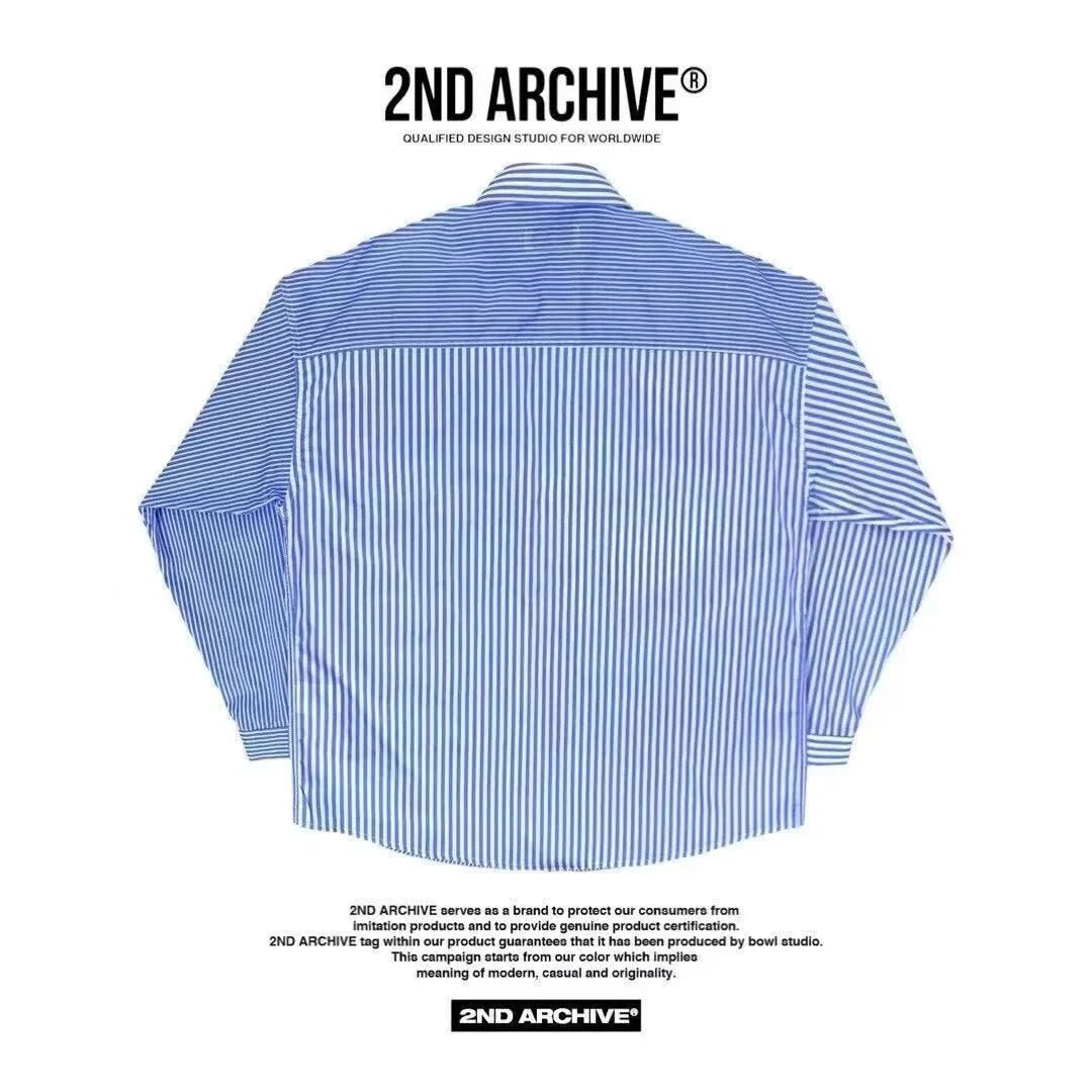 韓國直送 2ND ARCHIVE Label Patch Print Shirt - HLY &amp; CHOCCICO