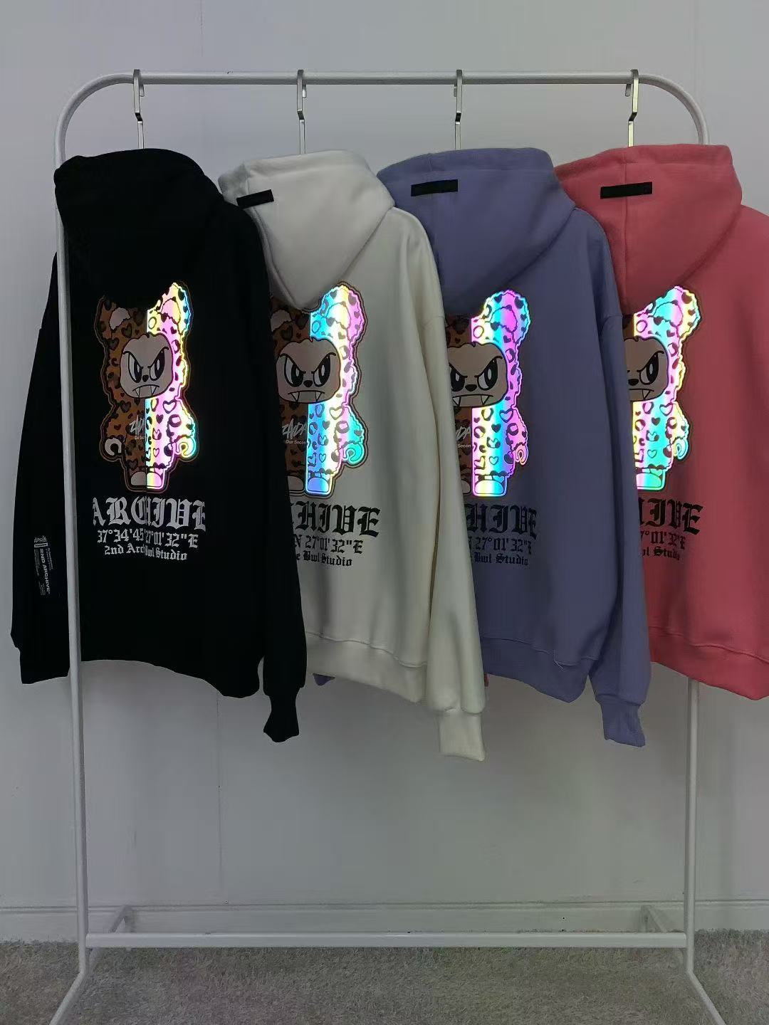 韓國直送2nd ARCHIVE Leopard Scotch Bear Hoodie - HLY & CHOCCICO