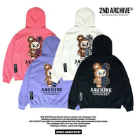韓國直送2nd ARCHIVE Leopard Scotch Bear Hoodie - HLY & CHOCCICO