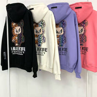 韓國直送2nd ARCHIVE Leopard Scotch Bear Hoodie - HLY & CHOCCICO