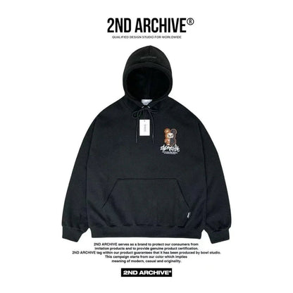 韓國直送2nd ARCHIVE Leopard Scotch Bear Hoodie - HLY &amp; CHOCCICO