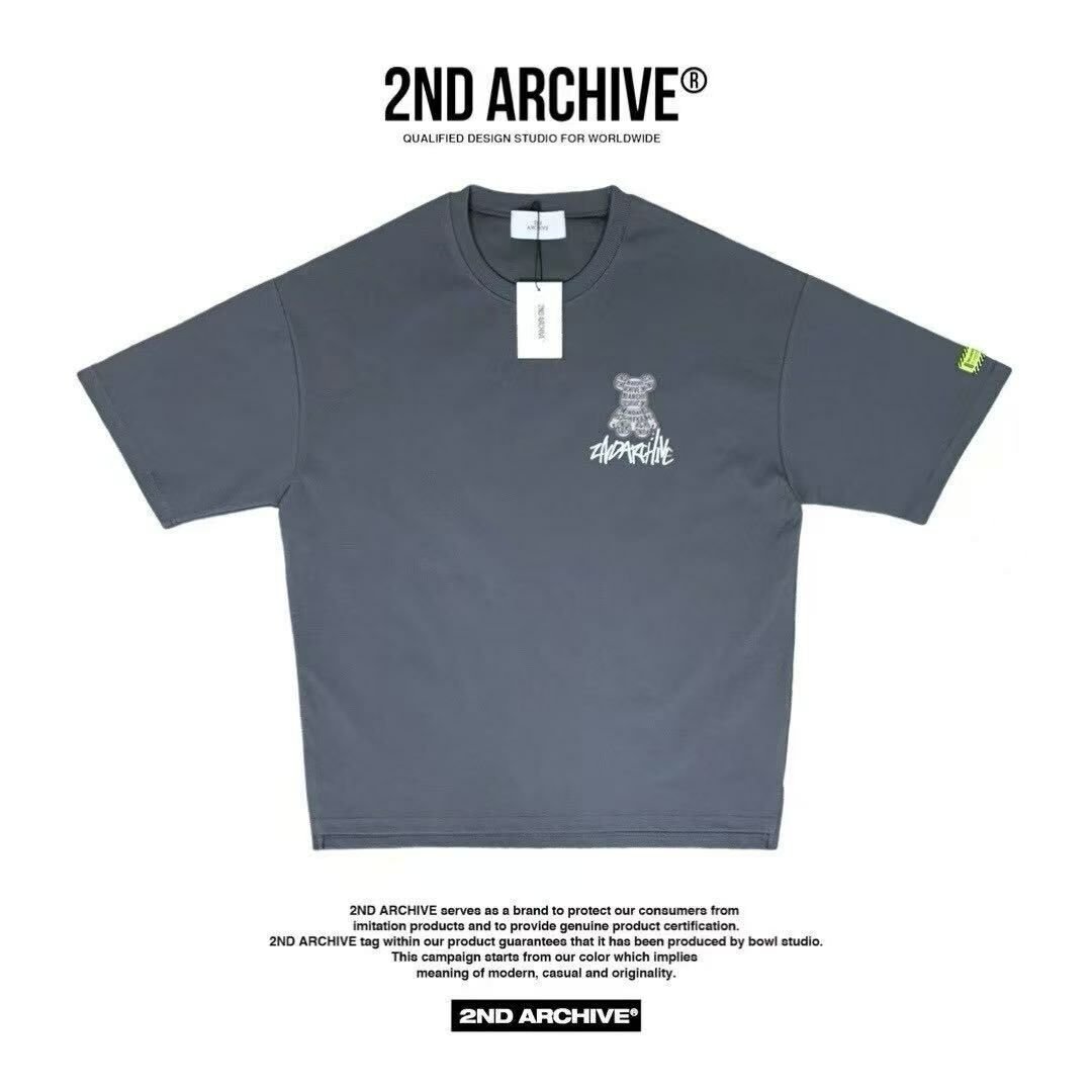 韓國直送🇰🇷 2ND ARCHIVE Lettering 3M Bear T-shirt - 3 Color - HLY & CHOCCICO
